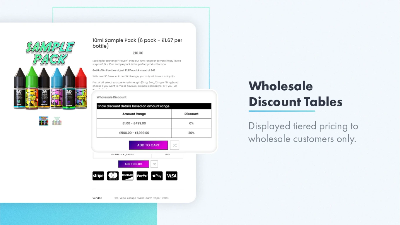 Wholesale Pricing Now Shopify app
