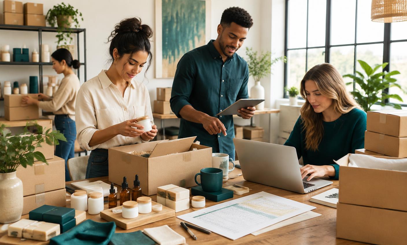 A growing team coordinating wholesale inventory and orders