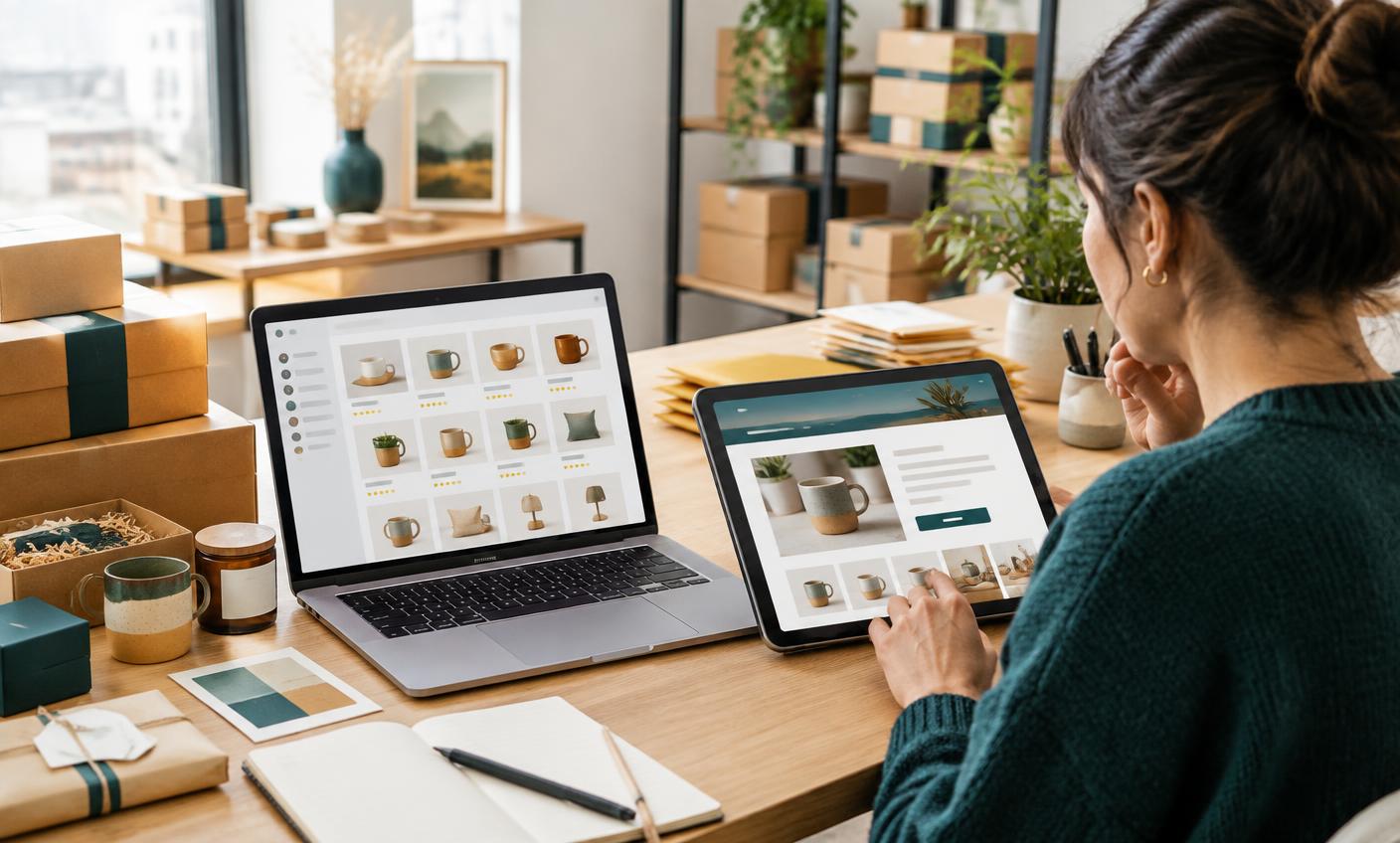 A wholesale merchant comparing a marketplace with an independent Shopify store