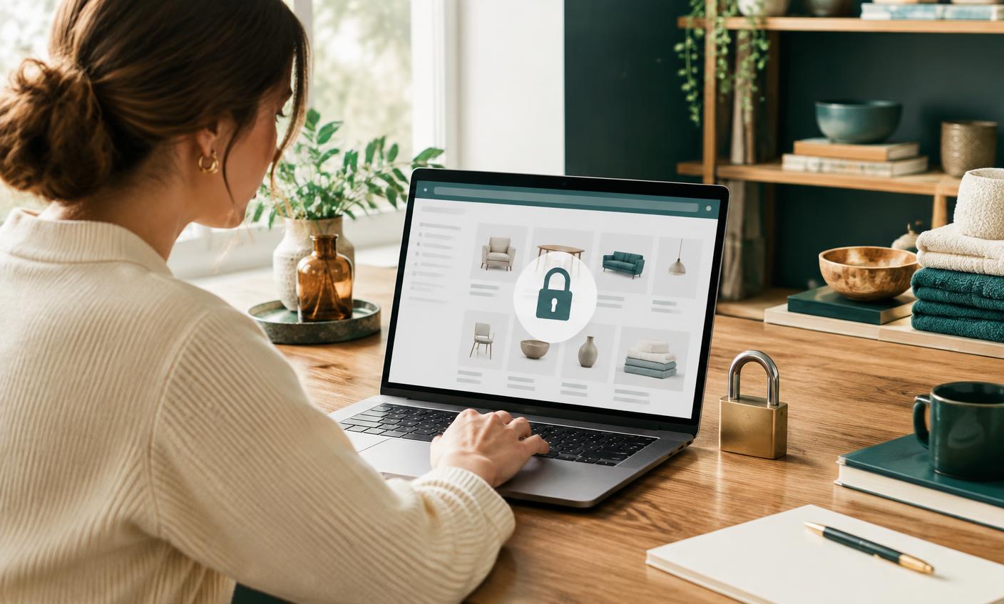 A merchant protecting a private wholesale product catalogue