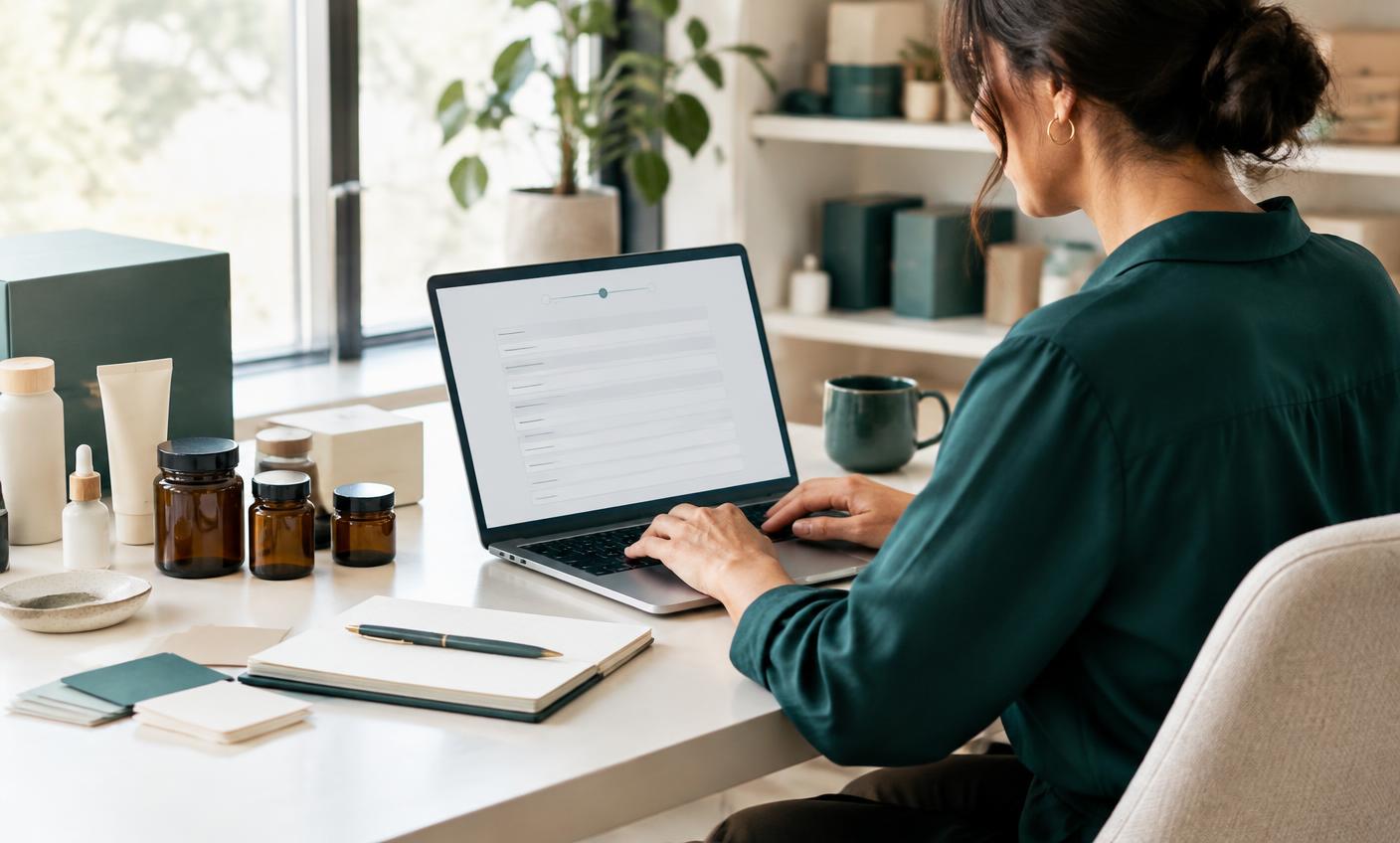 A merchant configuring a wholesale registration form